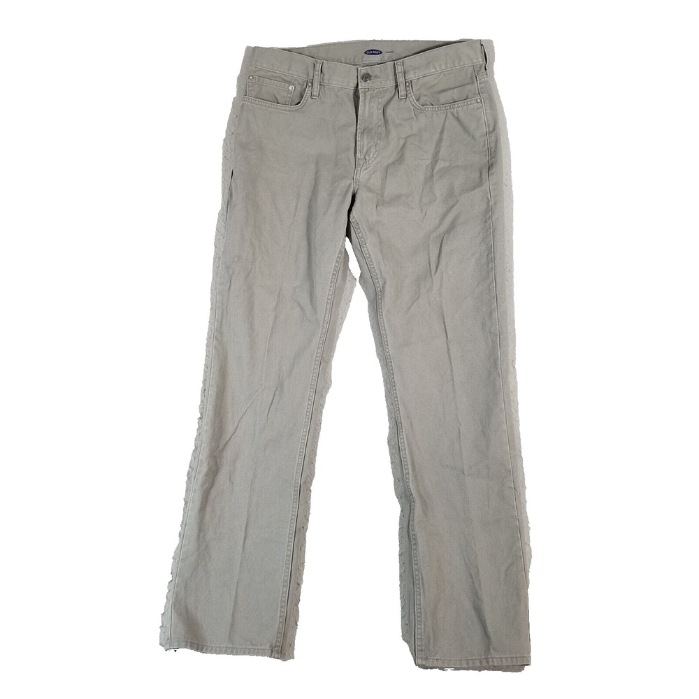 Old Navy jeans men's 34 X 34 regular fit straight gray denim pants